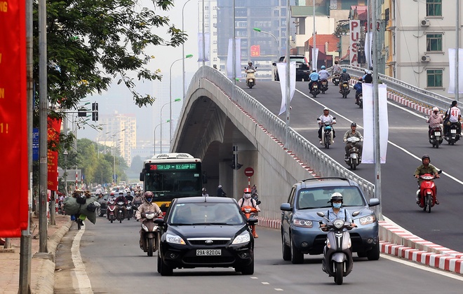An overpass in Hanoi. Photo by VnExpress/Ba Do
