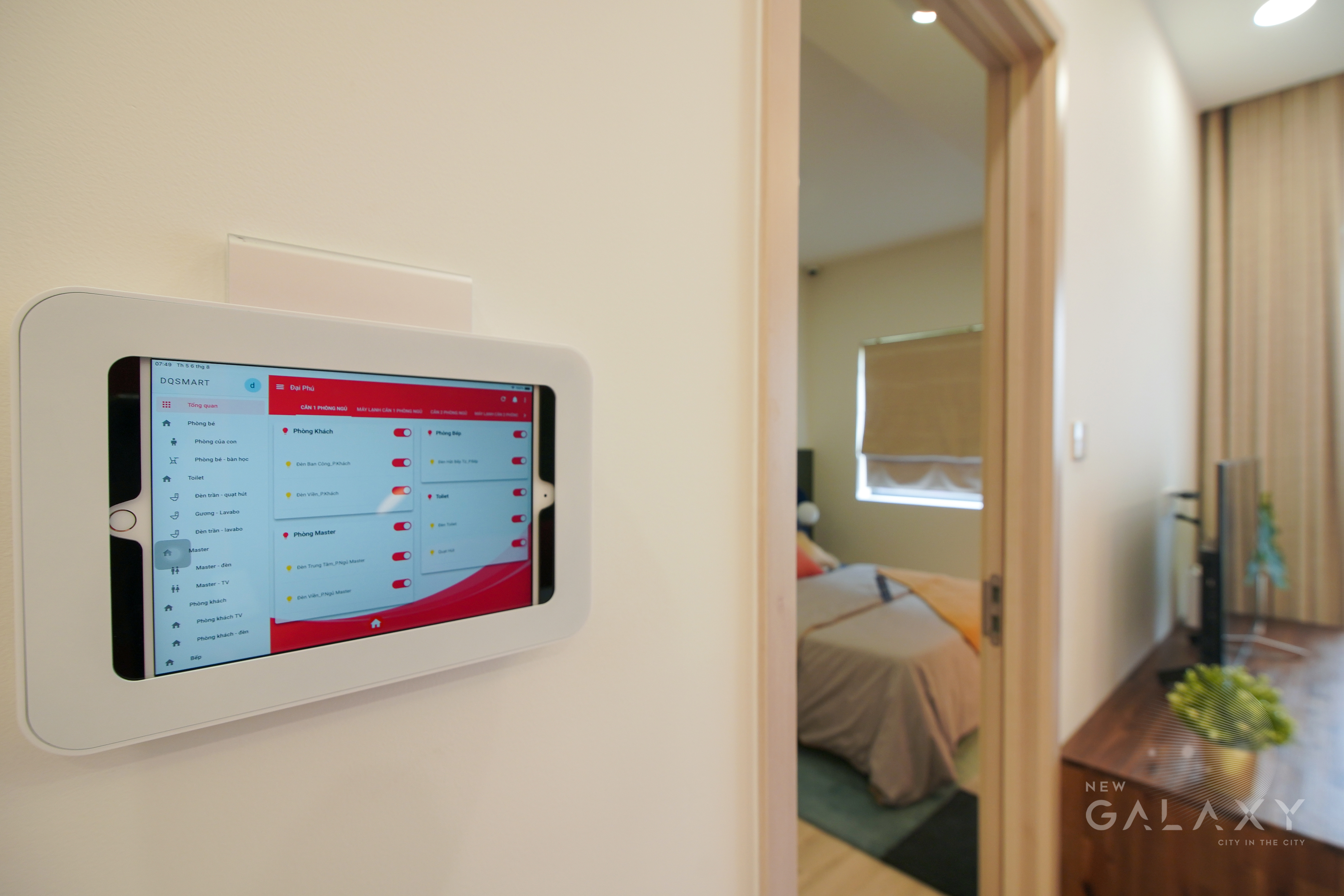 Công nghệ nhà thông minh được tích hợp trong các căn hộ tại New Galaxy