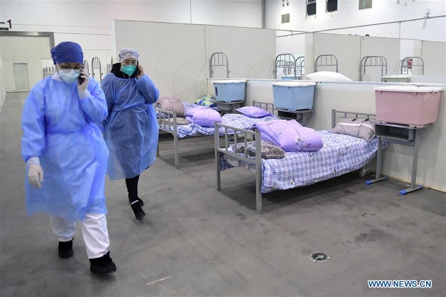 Hình ảnh tại bệnh viện dã chiến Lôi Thần Sơn (Vũ Hán, Trung Quốc)