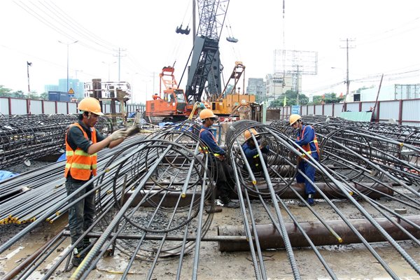 Tốc độ tăng vốn đầu tư thực hiện từ nguồn ngân sách nhà nước trong bảy tháng đầu năm nay đạt mức cao nhất trong giai đoạn 2016 - 2020. Ảnh: VGP cung cấp.