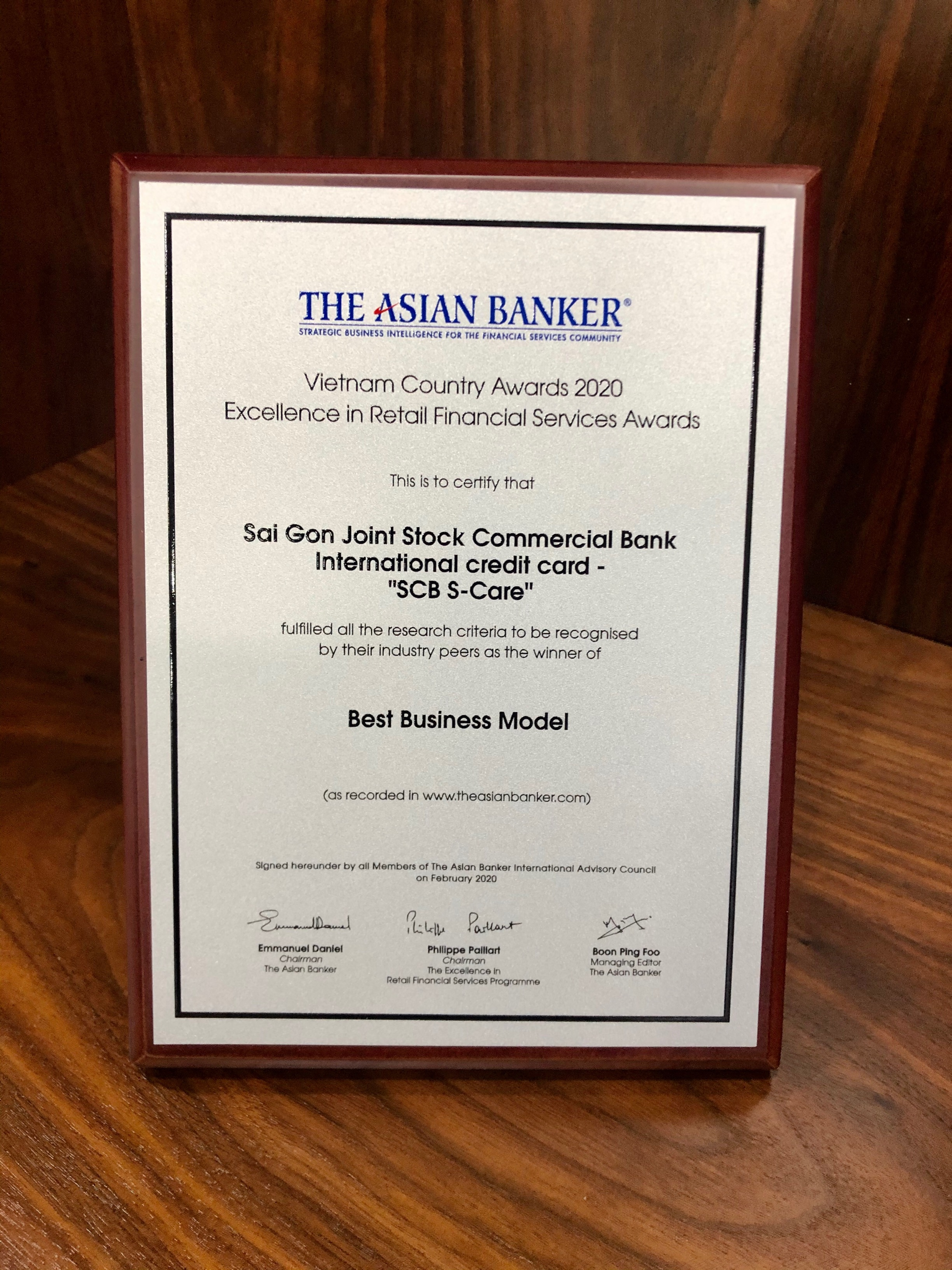 Giải thưởng Asian Banker