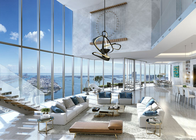 Các căn hộ Penthouse có lợi thế về tầm nhìn trên cao và không gian sang trọng