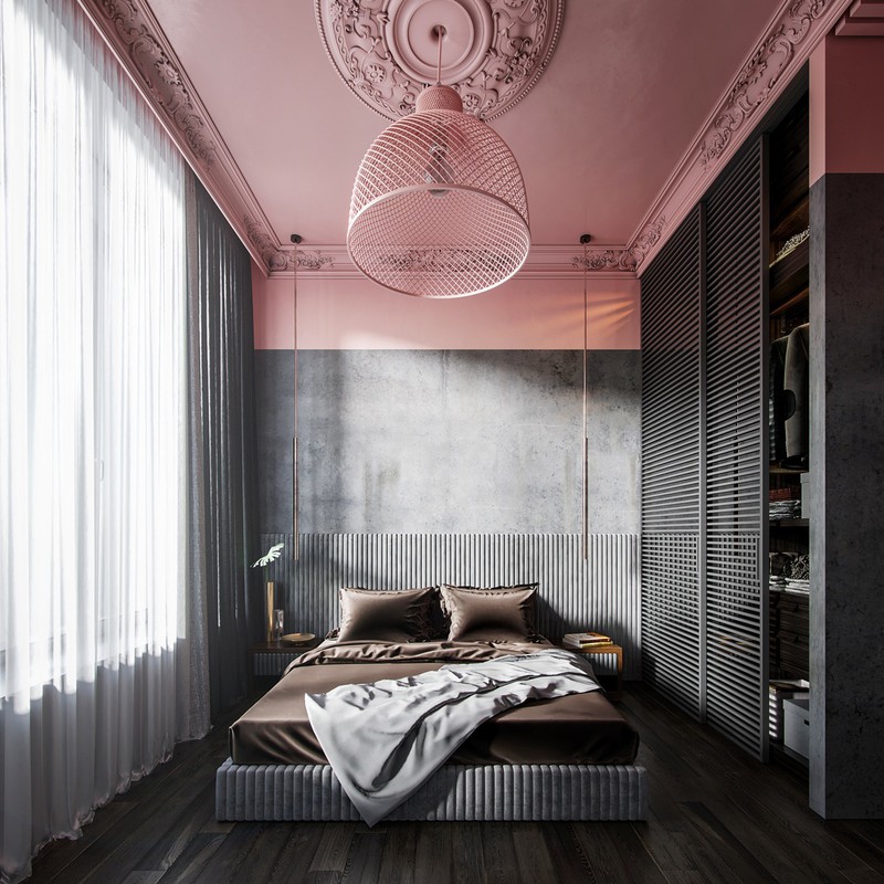 Hai màu sắc tưởng chừng như chẳng ăn nhập lại có thể kết hợp và làm nên một căn phòng ngủ tuyệt đẹp.
