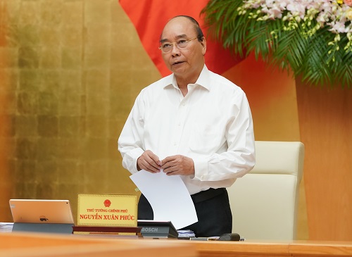 Thủ tướng Nguyễn Xuân Phúc chủ trì phiên họp - Ảnh: VGP/Quang Hiếu 