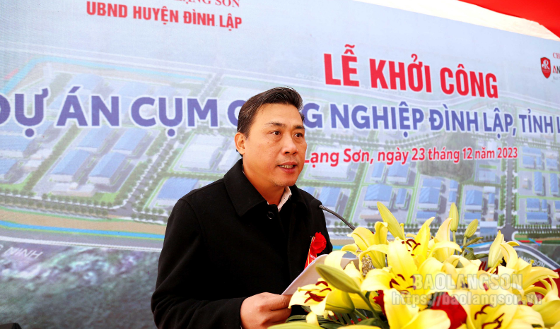 Lạng Sơn: Khởi công dự án Cụm công nghiệp Đình Lập- Ảnh 1.