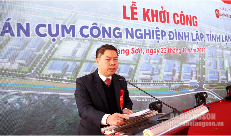 Lạng Sơn: Khởi công dự án Cụm công nghiệp Đình Lập- Ảnh 2.
