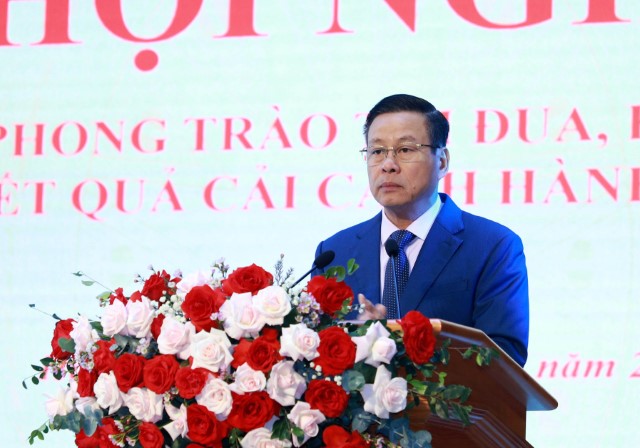 Hà Giang tổng kết phong trào thi đua, công tác khen thưởng và công bố kết quả cải cách hành chính năm 2023- Ảnh 1.