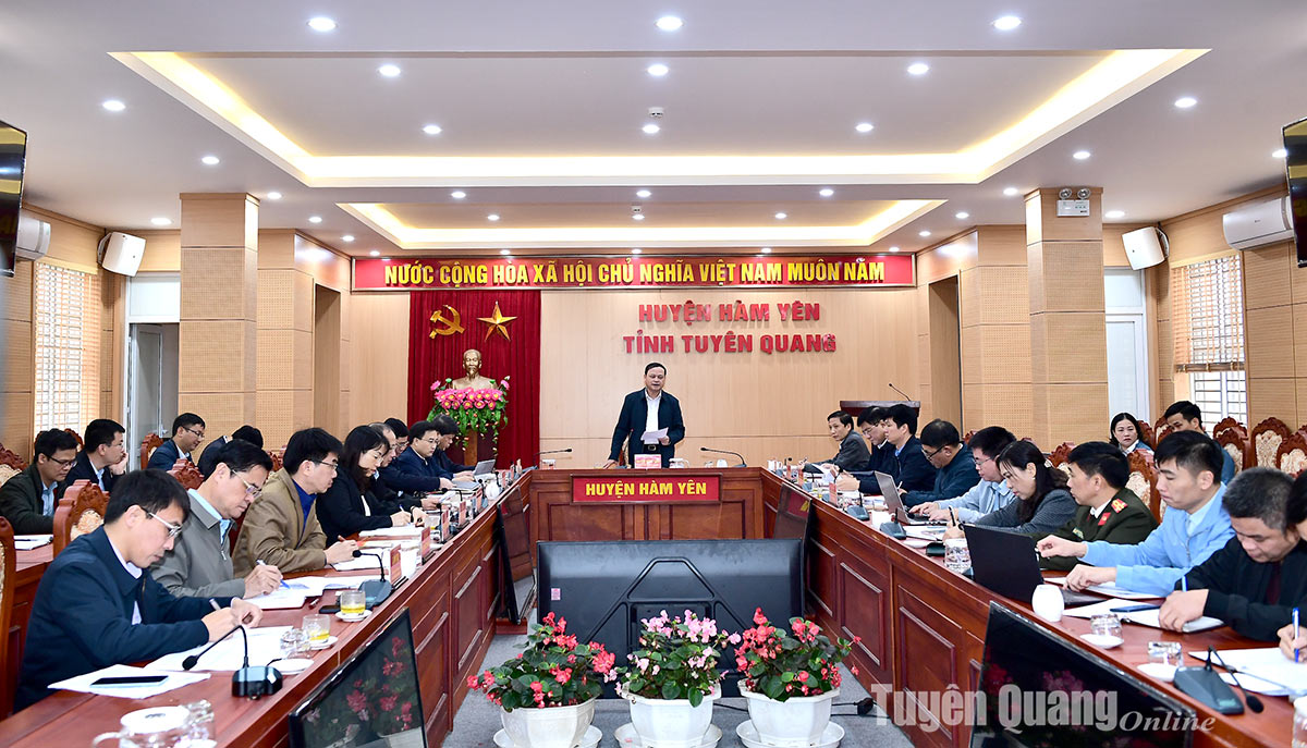 Tuyên Quang: Phó Chủ tịch UBND tỉnh kiểm tra tiến độ thực hiện công tác bồi thường, giải phóng mặt bằng Dự án cao tốc Tuyên Quang-Hà Giang- Ảnh 1.