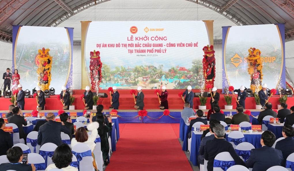 Sun Group khởi công giai đoạn I Tổ hợp dự án Khu đô thị mới Bắc Châu Giang quy mô gần 405 ha, tổng mức đầu tư 35.000 tỷ đồng- Ảnh 2.