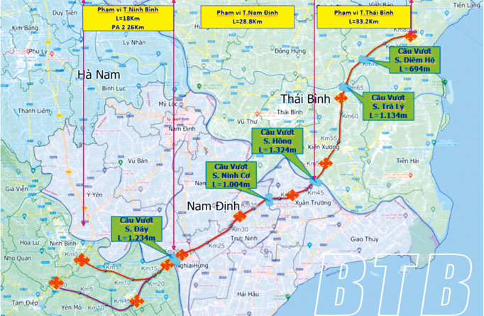 Chuẩn bị xây dựng cao tốc Nam Định - Thái Bình dài 60km với 4 làn xe - Ảnh 1.