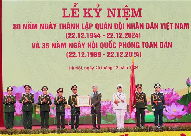 Tổng Bí thư Tô Lâm dự Lễ kỷ niệm 80 năm Ngày thành lập Quân đội nhân dân Việt Nam- Ảnh 5.