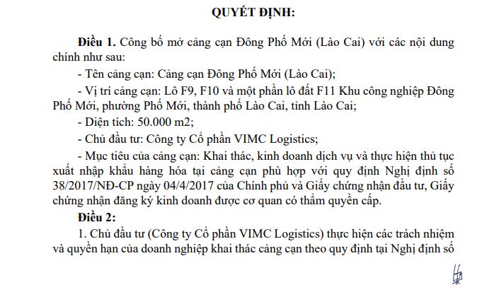 Việt Nam chính thức mở cảng cạn đầu tiên của vùng núi phía Bắc quy mô 50.000m2- Ảnh 1.