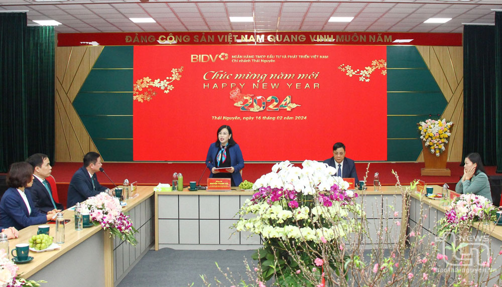 Lãnh đạo tỉnh Thái Nguyên thăm, động viên doanh nghiệp dịp đầu Xuân- Ảnh 1.