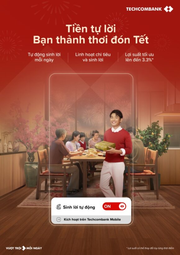 Techcombank ra mắt tính năng mới: Bật để "tiền tự sinh lời"- Ảnh 2.