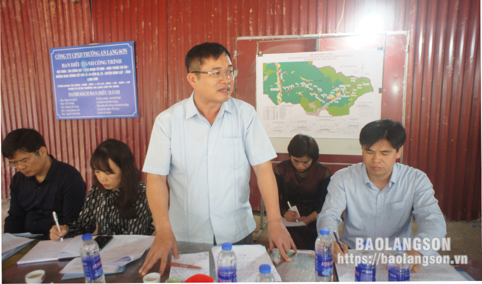 Chủ tịch UBND tỉnh Lạng Sơn kiểm tra tình hình thực hiện dự án giao thông trọng điểm tại huyện Đình Lập- Ảnh 3.