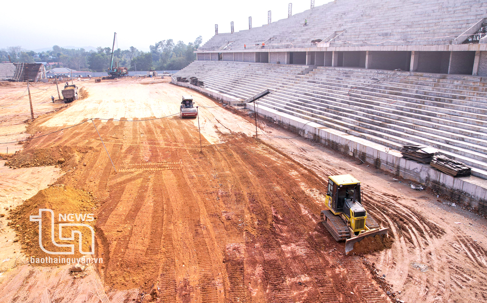 Thái Nguyên: Nỗ lực hoàn thành Dự án Sân vận động   trước thời hạn- Ảnh 1.