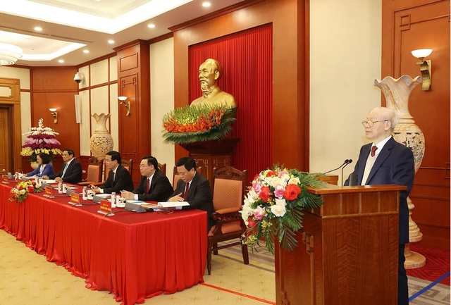  Phát biểu của Tổng Bí thư Nguyễn Phú Trọng tại phiên họp đầu tiên của Tiểu ban Văn kiện Đại hội XIV của Đảng- Ảnh 2.
