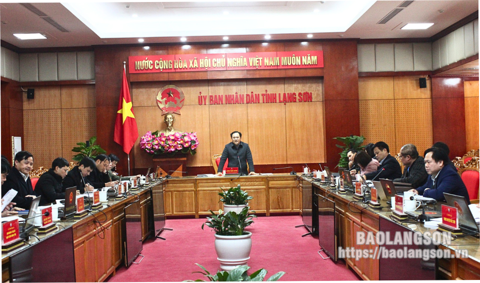 Lạng Sơn: UBND tỉnh họp chuyên đề tháo gỡ khó khăn vướng mắc giải phóng mặt bằng các dự án- Ảnh 1.