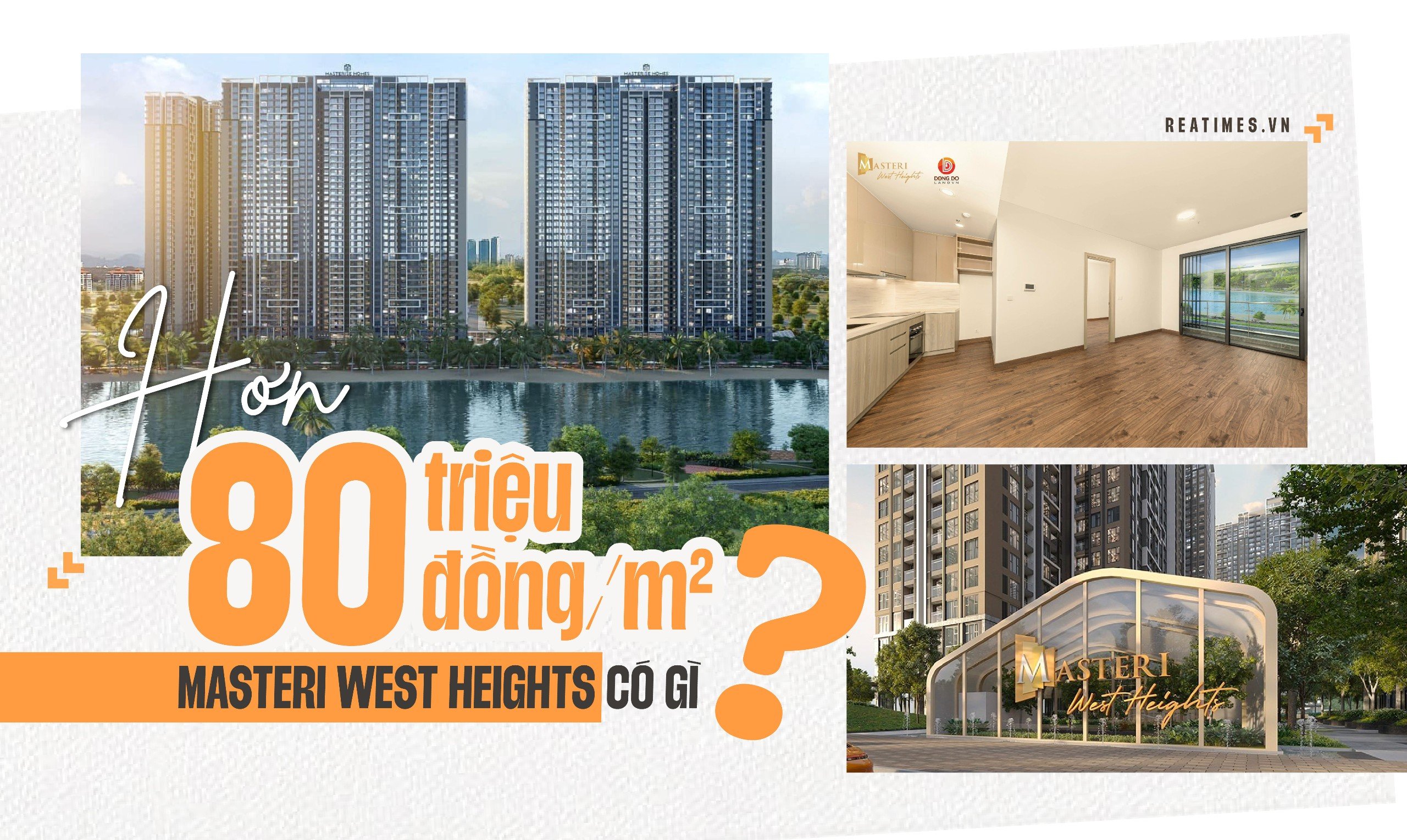 Masteri West Heights: Cái lý cho mức giá hơn 80 triệu đồng/m2?