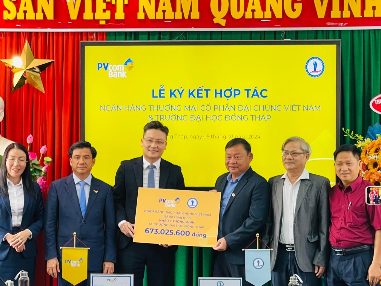 PVcomBank tài trợ nhà xe thông minh cho trường Đại học Đồng Tháp- Ảnh 2.
