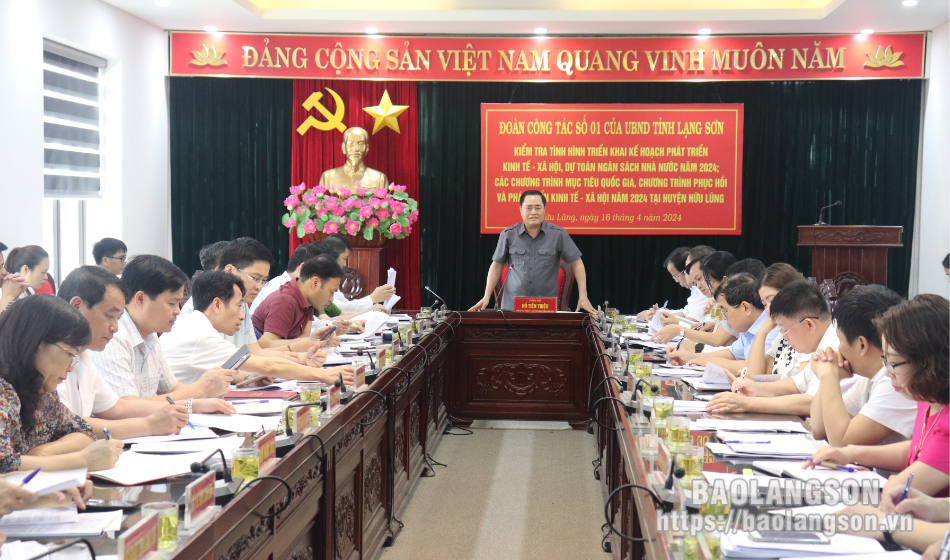 Lạng Sơn: Lãnh đạo UBND tỉnh kiểm tra tình hình triển khai kế hoạch phát triển kinh tế - xã hội tại huyện Hữu Lũng- Ảnh 4.
