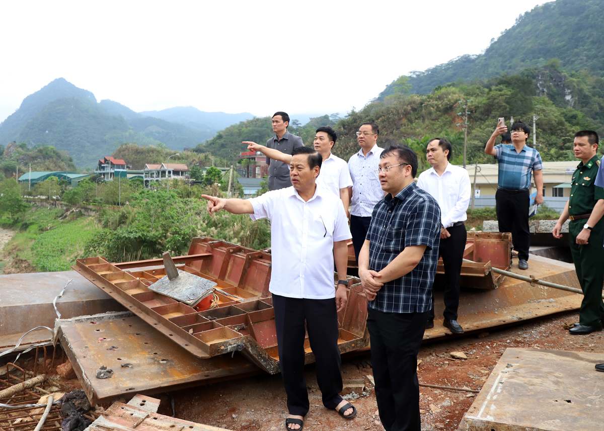 Hà Giang: Chủ tịch tỉnh kiểm tra một số dự án đầu tư tại Khu kinh tế cửa khẩu Thanh Thủy- Ảnh 3.