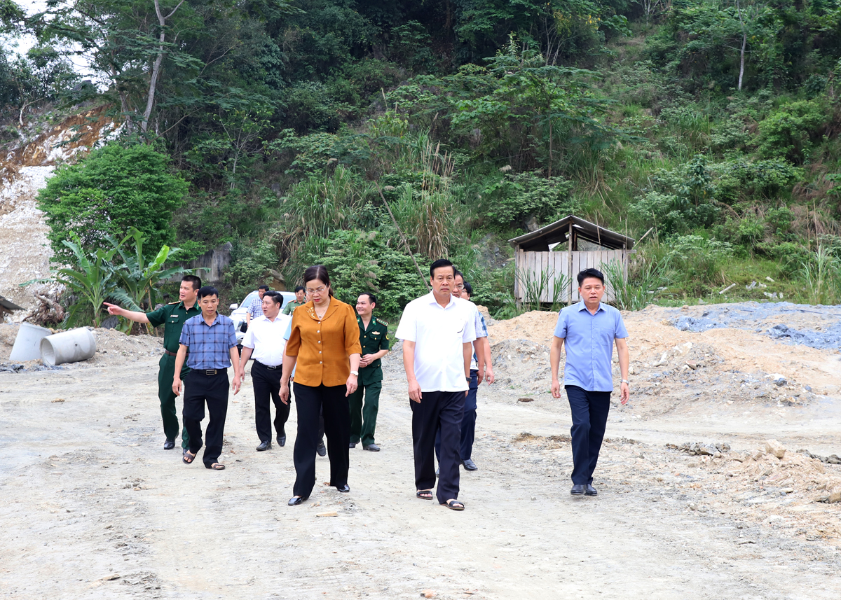 Hà Giang: Chủ tịch tỉnh kiểm tra một số dự án đầu tư tại Khu kinh tế cửa khẩu Thanh Thủy- Ảnh 4.