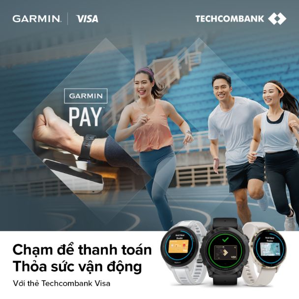Techcombank mang trải nghiệm thanh toán một chạm Garmin Pay đến với người dùng- Ảnh 1.