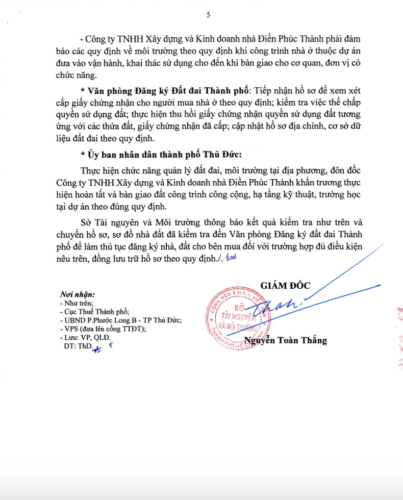 TP.HCM: Công ty Điền Phúc Thành được cấp hàng chục sổ đỏ khi dự án chưa xây dựng hoàn tất- Ảnh 5.