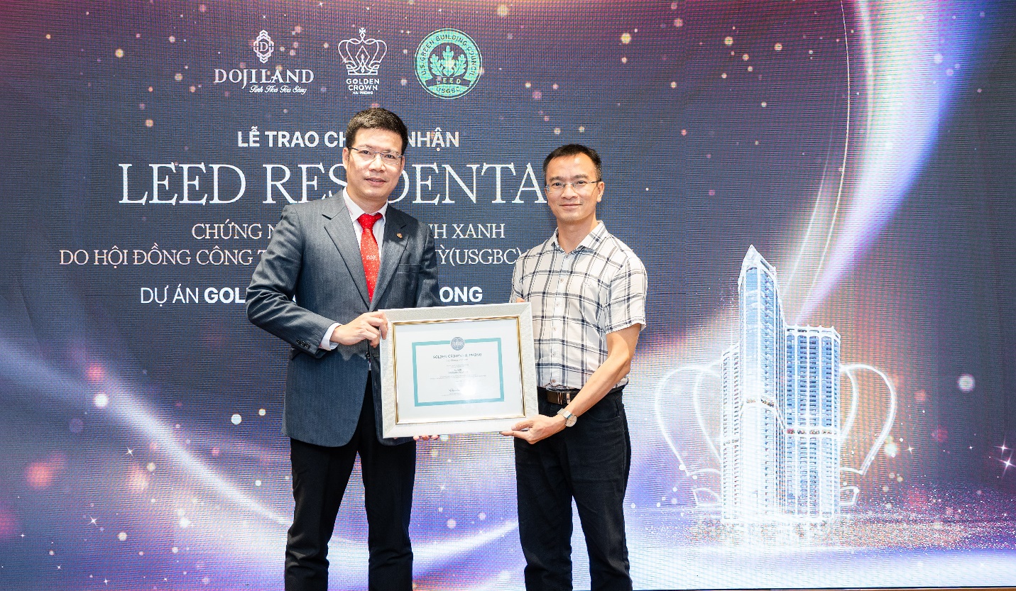 Golden Crown Hai Phong được cấp chứng nhận công trình xanh LEED Residential- Ảnh 1.