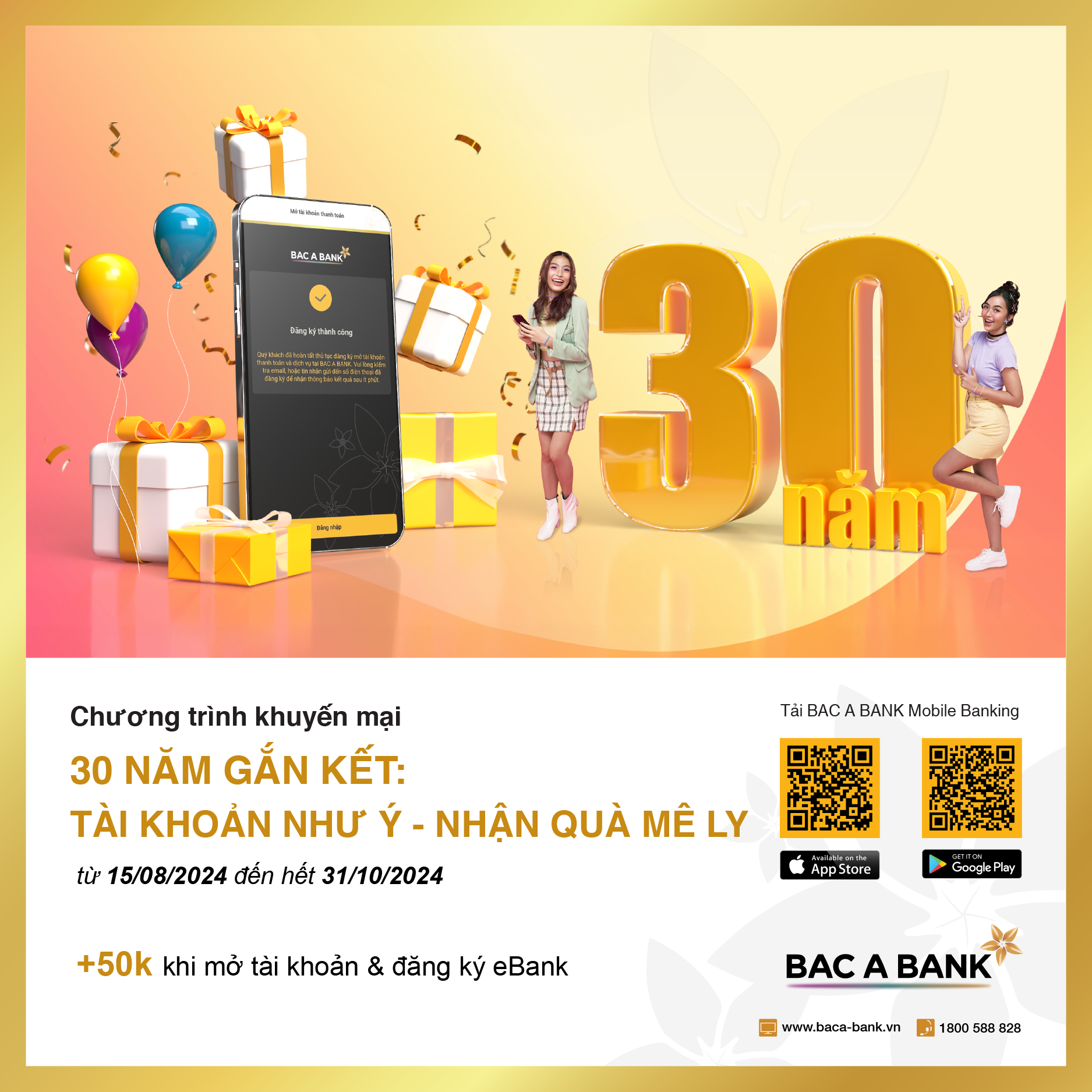 BAC A BANK tung ngàn ưu đãi mừng sinh nhật 30 năm- Ảnh 1.