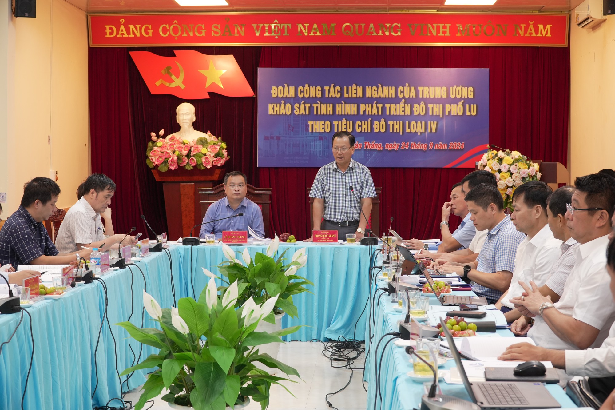 Lào Cai: Đoàn công tác liên ngành của Trung ương khảo sát tình hình phát triển đô thị Phố Lu theo tiêu chí đô thị loại IV- Ảnh 6.