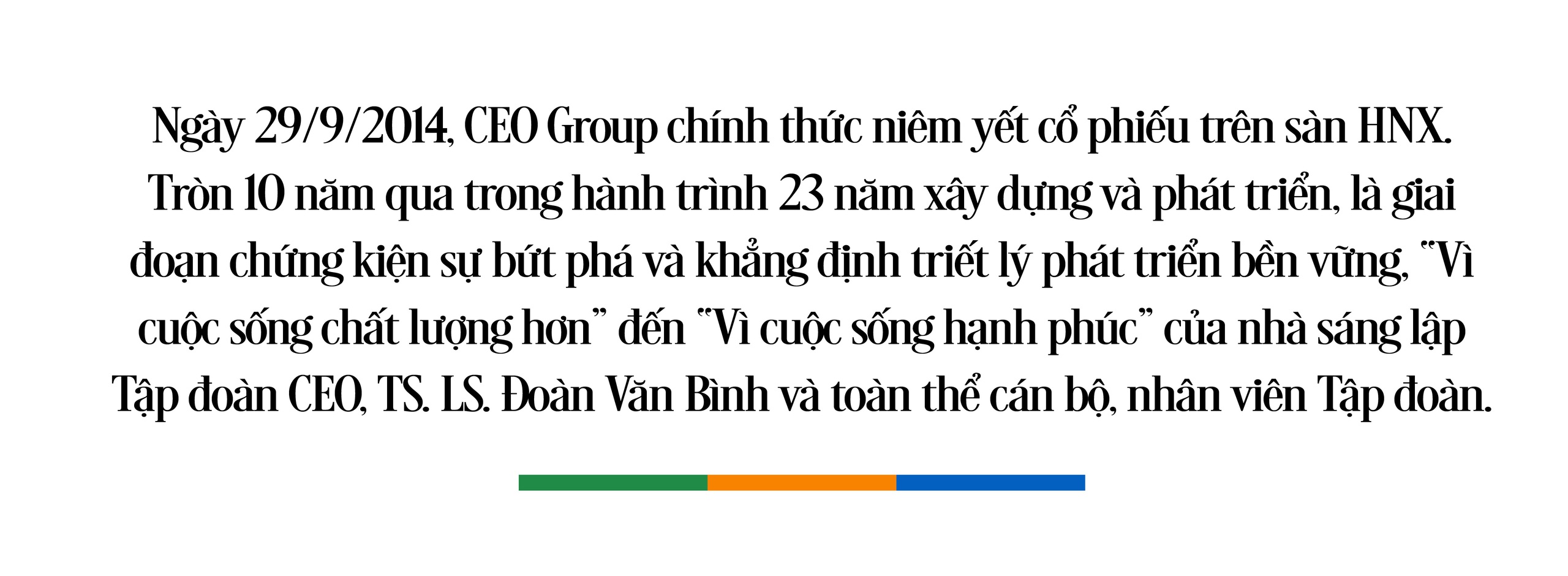 CEO Group, 10 năm niêm yết và câu chuyện phát triển bền vững- Ảnh 1.