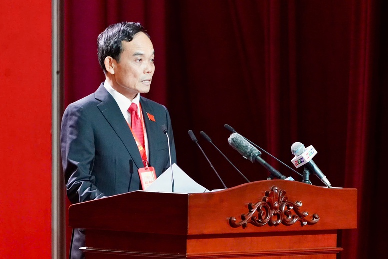Bí thư Thành ủy TPHCM Trần Lưu Quang phát biểu khai mạc đại hội. Nguồn ảnh: Báo Chính phủ Bí thư Thành ủy TPHCM Trần Lưu Quang phát biểu khai mạc đại hội. Nguồn ảnh: Báo Chính phủ