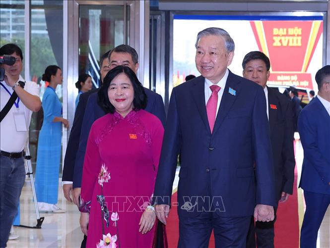 Tổng Bí thư Tô Lâm dự Đại hội đại biểu Đảng bộ TP. Hà Nội lần thứ 18- Ảnh 2.