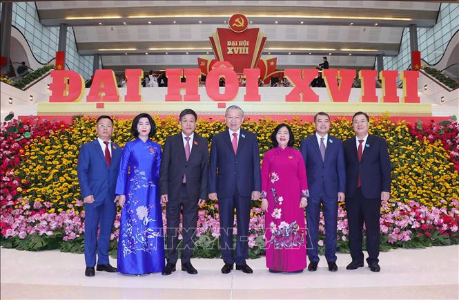 Tổng Bí thư Tô Lâm dự Đại hội đại biểu Đảng bộ TP. Hà Nội lần thứ 18- Ảnh 4.