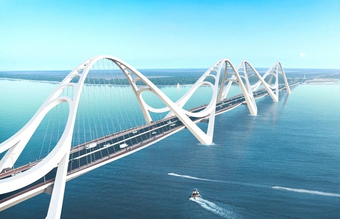 Miền Tây sắp có cầu vượt vịnh 3.900 tỷ, kiến trúc lấy cảm hứng từ mái tóc nữ anh hùng bất khuất- Ảnh 1. Miền Tây sắp có cầu vượt vịnh 3.900 tỷ, kiến trúc lấy cảm hứng từ mái tóc nữ anh hùng bất khuất- Ảnh 1.