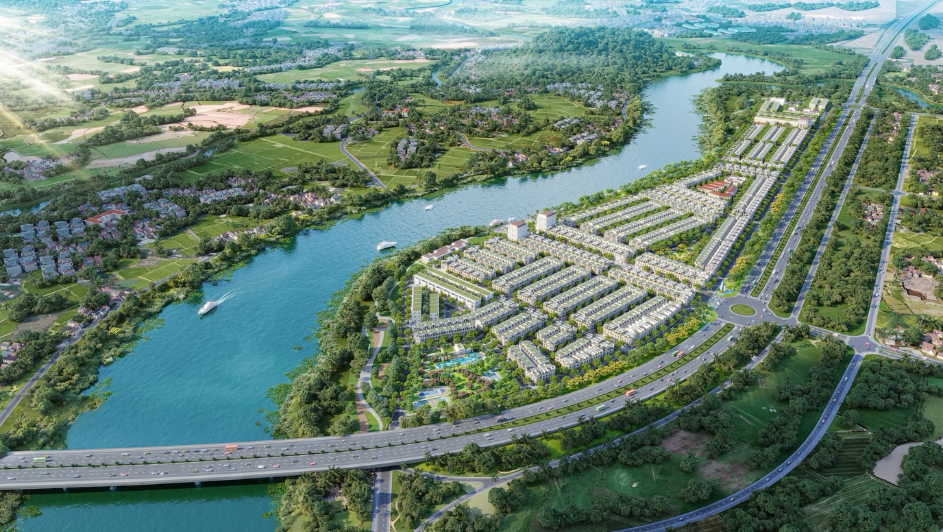 Phát Đạt hoàn tất nghĩa vụ tài chính tại Quy Nhơn Iconic: Củng cố uy tín của chủ đầu tư và phát triển dự án- Ảnh 1. A aerial view of a river AI-generated content may be incorrect.