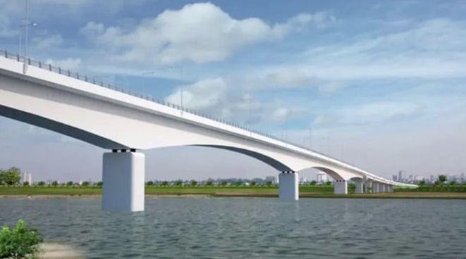 Cây cầu đầu tiên vượt sông Thái Bình, kết nối Bắc Ninh - Hải Phòng bị chậm tiến độ- Ảnh 3. Cây cầu đầu tiên vượt sông Thái Bình, kết nối Bắc Ninh - Hải Phòng bị chậm tiến độ- Ảnh 3.