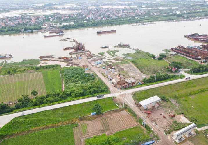 Cây cầu đầu tiên vượt sông Thái Bình, kết nối Bắc Ninh - Hải Phòng bị chậm tiến độ- Ảnh 1. Cây cầu đầu tiên vượt sông Thái Bình, kết nối Bắc Ninh - Hải Phòng bị chậm tiến độ- Ảnh 1.