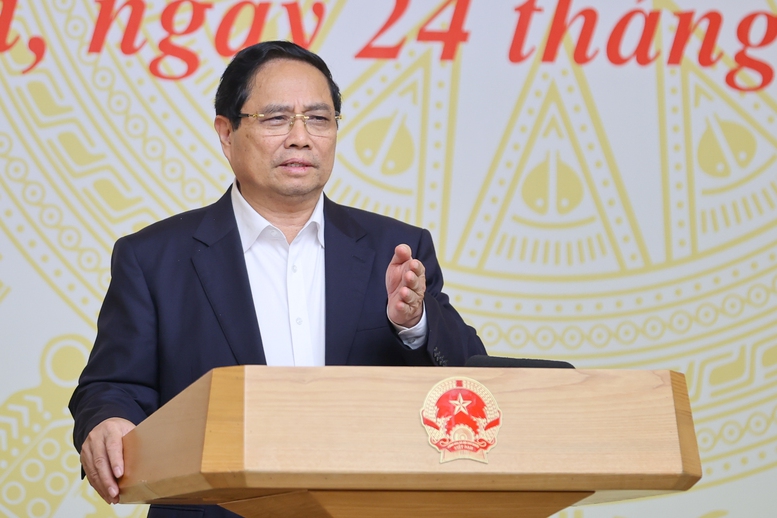 Thủ tướng Phạm Minh Chính phát biểu tại hội nghị. Nguồn ảnh: Báo Chính phủ Thủ tướng Phạm Minh Chính phát biểu tại hội nghị. Nguồn ảnh: Báo Chính phủ