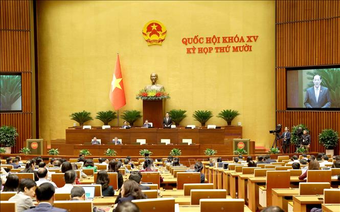 Kỳ họp thứ 10, Quốc hội khóa XV: Thông qua Nghị quyết về công tác nhân sự- Ảnh 1. Kỳ họp thứ 10, Quốc hội khóa XV: Thông qua Nghị quyết về công tác nhân sự- Ảnh 1.