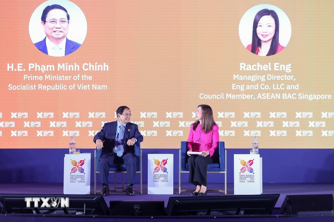 Thủ tướng dự đối thoại cấp cao tại Hội nghị Thượng đỉnh Kinh doanh - đầu tư ASEAN- Ảnh 1. Thủ tướng dự đối thoại cấp cao tại Hội nghị Thượng đỉnh Kinh doanh - đầu tư ASEAN- Ảnh 1.