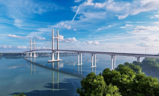 Cây cầu dây văng đầu tiên do Việt Nam thiết kế và thi công, phá thế qua sông lụy phà, rút ngắn thời gian di chuyển còn 15 phút- Ảnh 2.