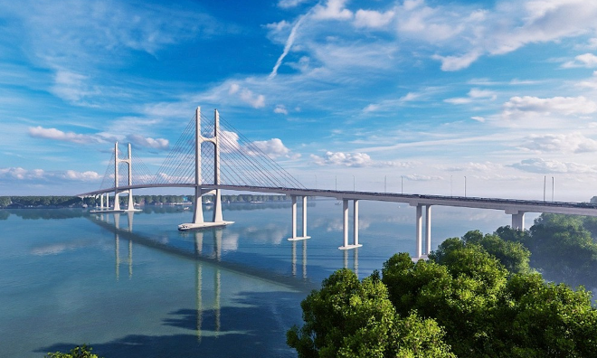 Cây cầu gần 7.000 tỷ, cách cầu dây văng đầu tiên do Việt Nam thiết kế 3,8km sắp diễn ra sự kiện đặc biệt- Ảnh 1.