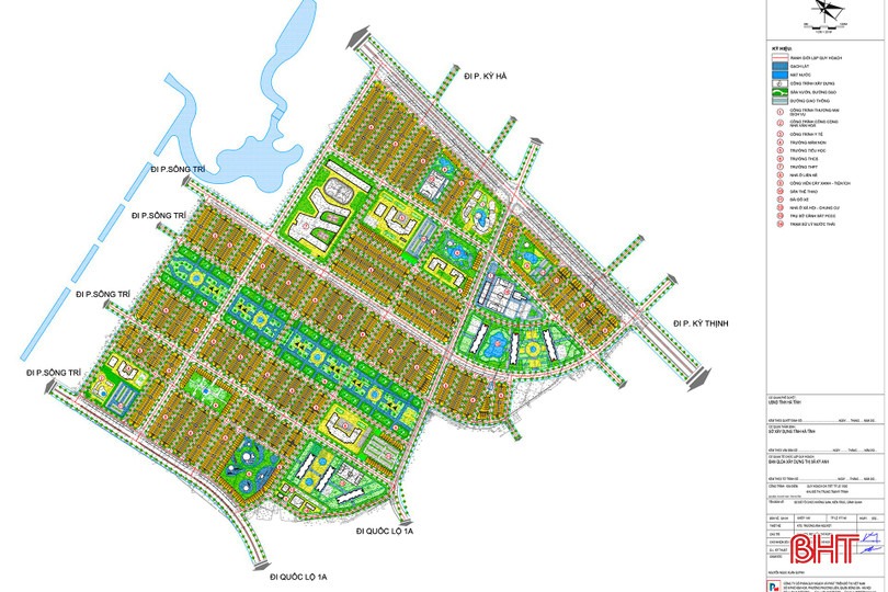 Quy hoạch dự án Khu đô thị mới Kỳ Trinh. Nguồn ảnh: Báo Hà Tĩnh