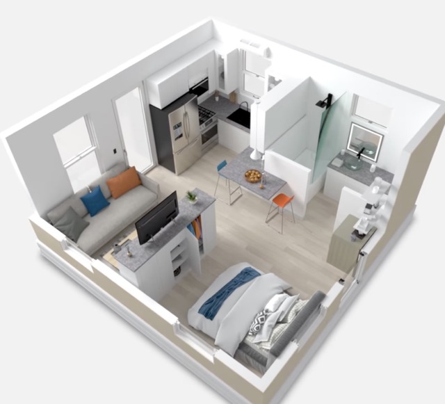 Có gì bên trong căn hộ đi thuê 37m2 của tỷ phú giàu bậc nhất thế giới Elon Musk?- Ảnh 2. Có gì bên trong căn hộ đi thuê 37m2 của tỷ phú giàu bậc nhất thế giới Elon Musk?- Ảnh 2.