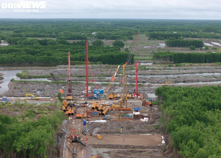 Hiện trạng công trình 100.000 tỷ sở hữu cầu vượt biển dài nhất cả nước, đứng thứ 3 Đông Nam Á sau 3 tháng khởi công- Ảnh 3.