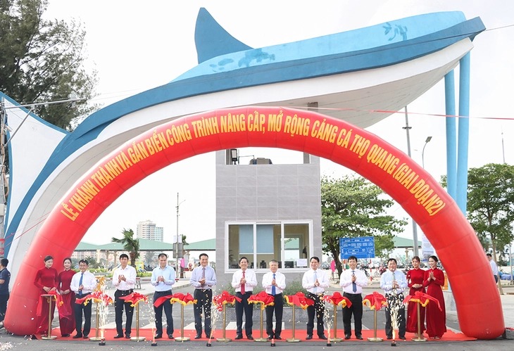 Khánh thành dự án nâng cấp cảng cá lớn nhất miền Trung, tiếp nhận 300 tàu/ngày
- Ảnh 1. Khánh thành dự án nâng cấp cảng cá lớn nhất miền Trung, tiếp nhận 300 tàu/ngày
- Ảnh 1.