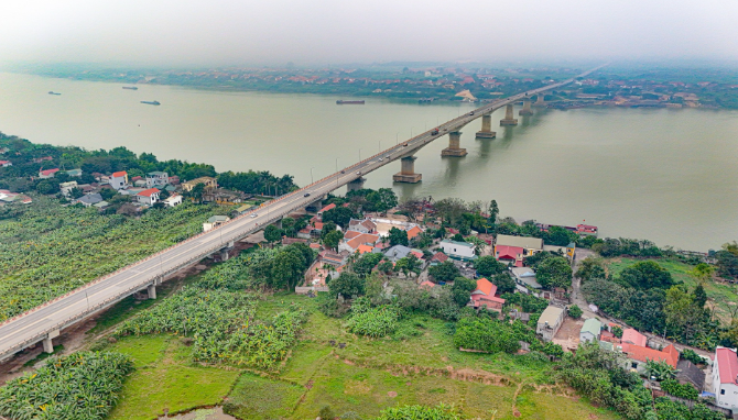 Cầu vượt sông dài nhất Việt Nam, gấp đôi cầu Long Biên, đảm bảo được động đất cấp 8- Ảnh 1. Cầu vượt sông dài nhất Việt Nam, gấp đôi cầu Long Biên, đảm bảo được động đất cấp 8- Ảnh 1.